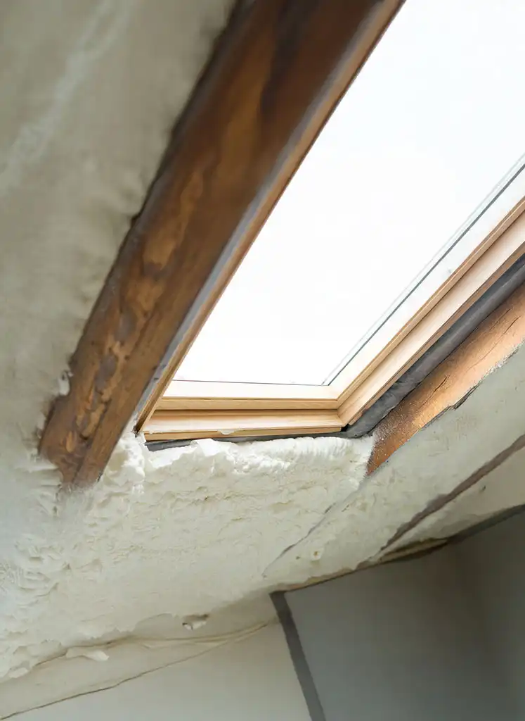 Uygulama sonrası temiz ve yalıtımlı çatı arası